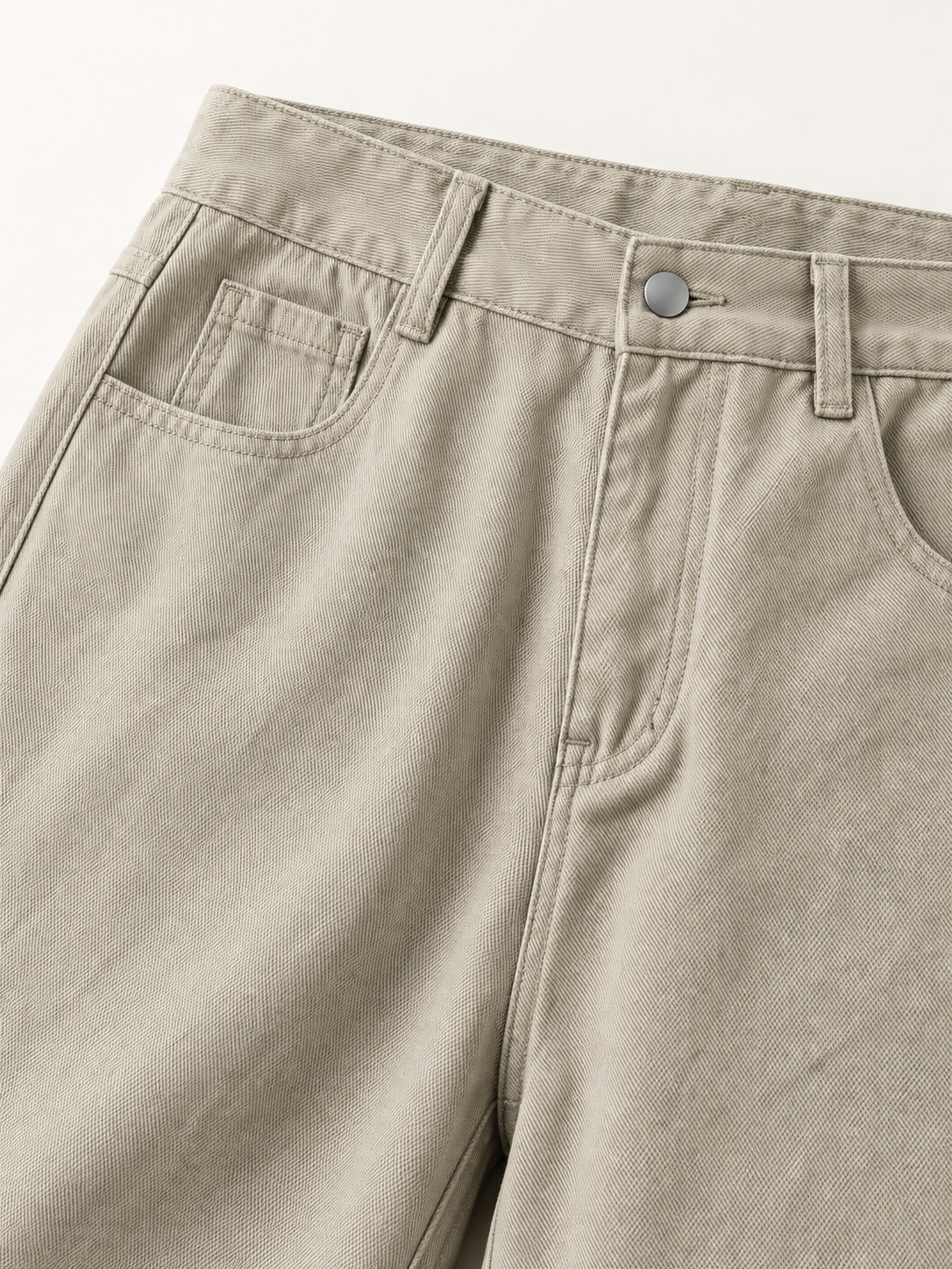 Men's Cotton Twill Loose-Fit Trousers